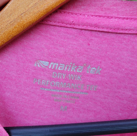 Marika Pink Tek Dry-Wik Short Sleeve Performance Tee - Picture 4 of 5